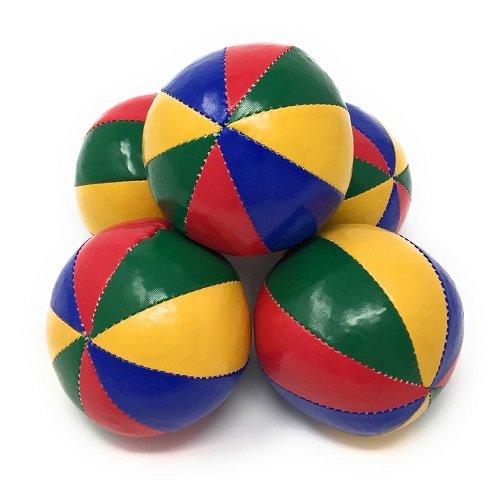 Мешочки для жонглирования "8 Звезд" Обычный Размер JUGGLE 4 FUN (пляж (Синий, Красный, Желтый, Зеленый), 5 кусков)