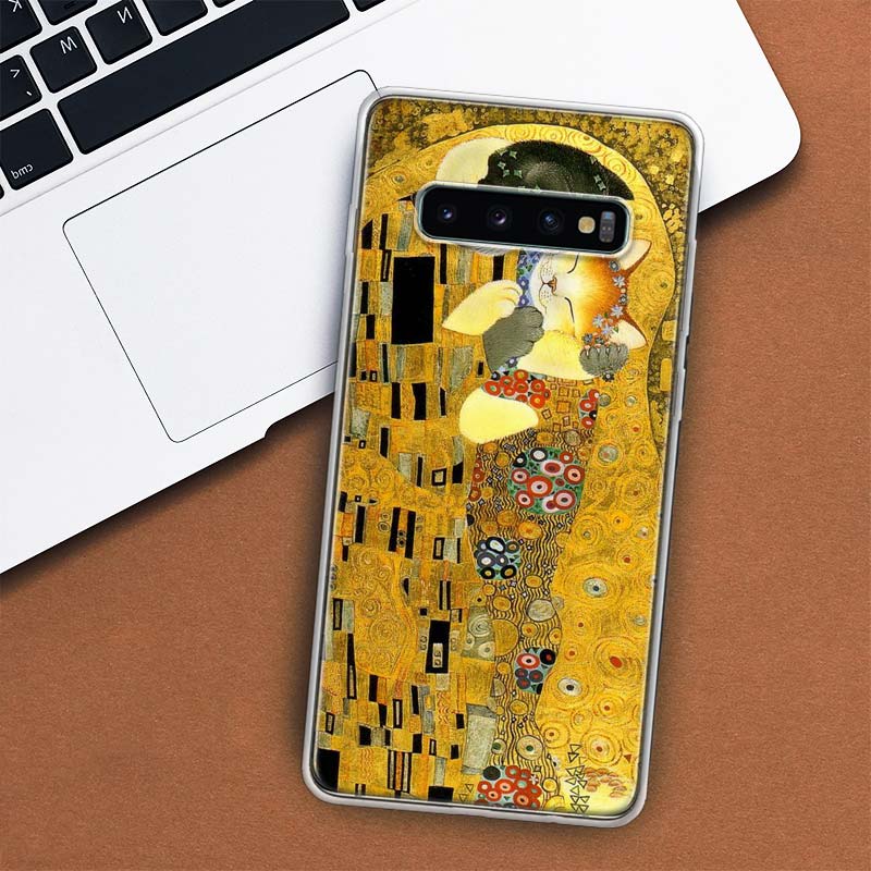 Чехол для телефона Kiss от Густава Климта с рисунком для Samsung Galaxy S10 Plus S20 FE S21 S22 Ultra S10E S9 S8 + S6 S7 Edge Lite Shell Coque