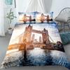 City View Duvet Cover Set Dubai City Night View Single Double Queen King Size Bedding Set For Adults 2/3Pcs Soft Quilt Cover
