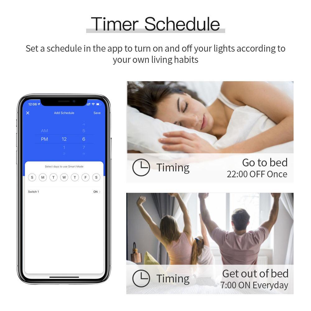 Tuya WiFi Smart Switch Module Electrical Switching Breaker 1/2/3/4Gang Lighting Switch Module Mobile APP Control Alexa
