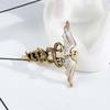 Retro Gift For Men Women Snake Enamel Metal Caduceus Badge Collar Clothing Jewelry Accessories Corsage Brooch Pins