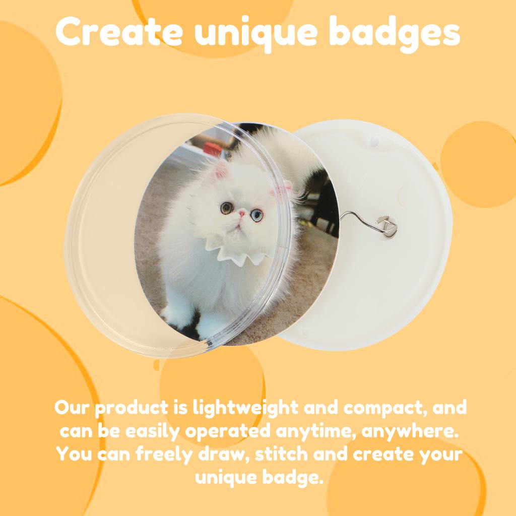 Машина для изготовления значков 48 шт. 55 мм Сделай сам Машина для прессования значков с булавкой Набор для пробивки значков Машина для прессования значков Подарки для детей