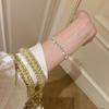 Elegant Vintage-Inspired Zircon Drop Tassel Bracelet Women Men Lightweight Copper Alloy With Electroplating Minimalist