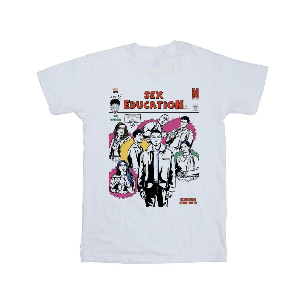 Netflix Mens Sex Education Magazine Cover T-Shirt