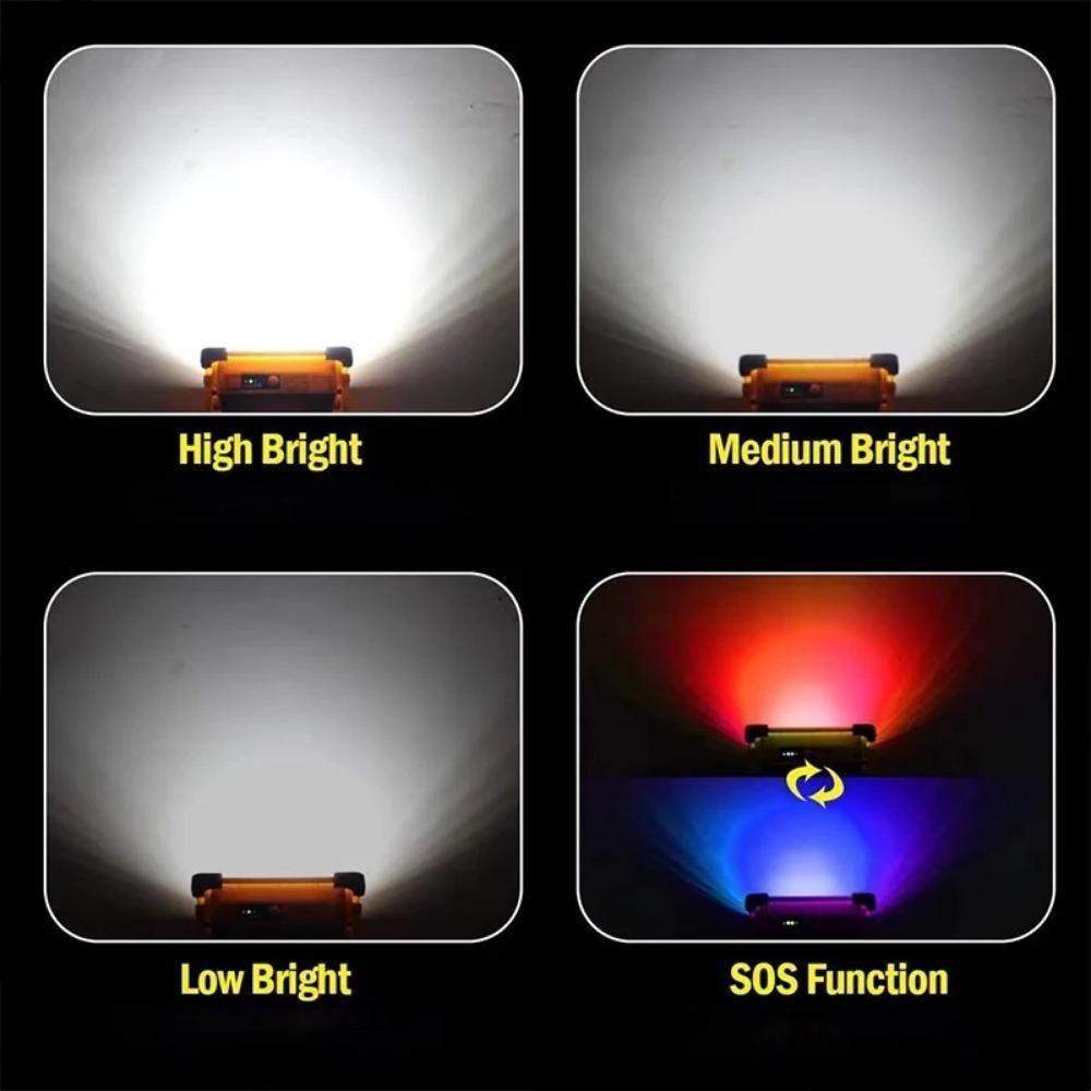 60W Solar Charging Camping Supplies Lamps Outdoor Sos Lantern Emergency Led Rechargeable Long Battery Life Lights Portable Lamp