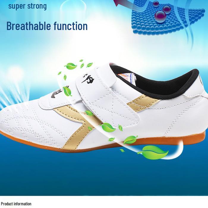 Taekwondo Martial Arts Shoes for Men, Women & Teens - High Elastic Ox Tendon Sole, Suitable for Adult and Youth Training.