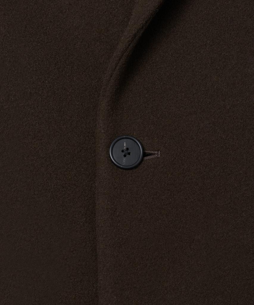 Musinsa Standard Cashmere Blend Daddy Shoulder Double Long Coat [Baroque Brown]