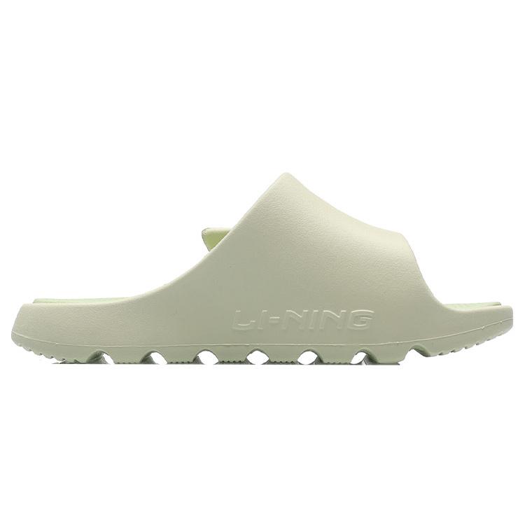 Li Ning Slide Slippers Women's Vanilla Green ABTR006-3