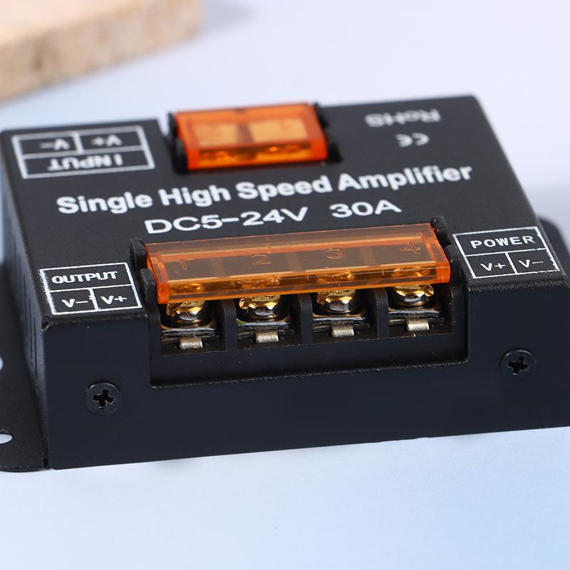Светодиодный 30А/Канал 360Вт Постоянный ток 5-24В IP20 Одноцветный Высокоскоростной Усилитель Светодиодный Одноцветный Усилитель Репитер Для Светодиодной Ленты