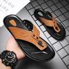 2025 Summer Flip-flops Leather Men's Cool Slippers Vietnam Outdoor Slippers Foreign Trade Casual and Comfortable