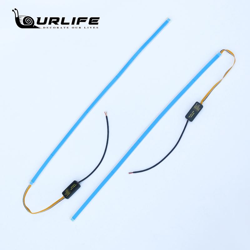 Светодиодные автомобильные дневные ходовые огни, водонепроницаемая полоса, автомобильные фары, белые указатели поворота, стоп-сигналы 12 В для Kia Optima