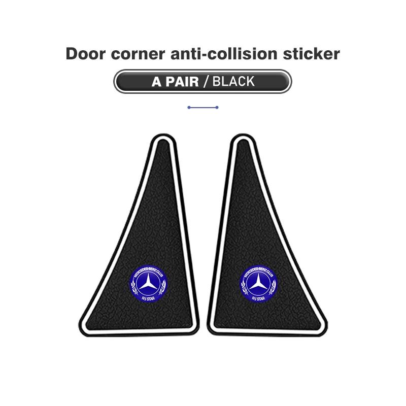 CQM1 2pcs Car Door Corner Cover Anti Collision Bumper Sticker For Mercedes Benz AMG A C E S G Class W201 W210 W108 W204 W205 W203
