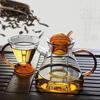 Creative Glass Teapot Tea Cup High Borosilicate Glass High Temperature Glass Tea Set Tea Water Separation Kettle