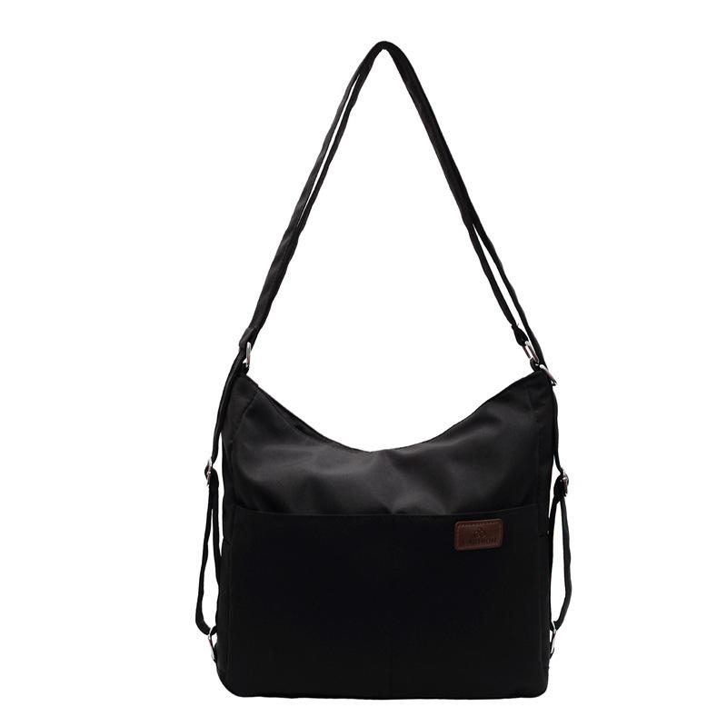 Повседневный наплечный рюкзак из ткани, текстурная сумка большой вместимости, женская новая парусиновая осенне-зимняя сумка-тоут для поездок на работу 2025