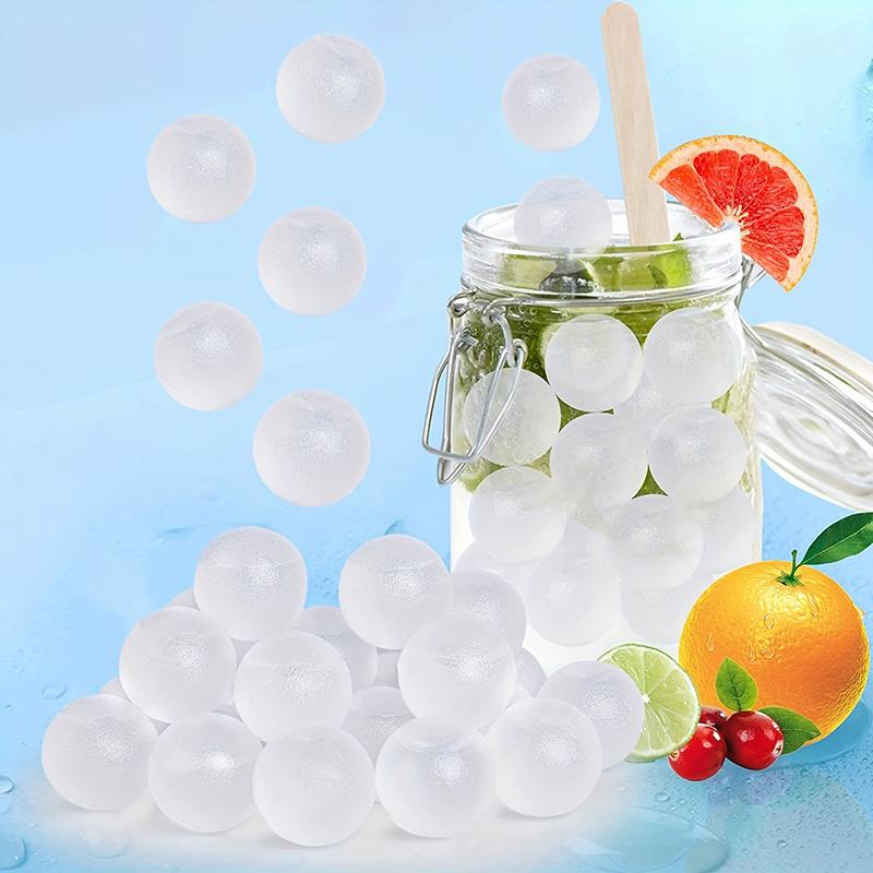 24Pcs/Set Whisky Reusable Ice Cube The Summer Wear-Resistant Rocks Whiskey Cubes Plastic Colored Balls Accessories