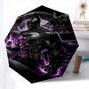 1pc Batman Dragon Automatic Folding Umbrella - Compact 8-Rib Design, Durable Plastic & Iron1249L