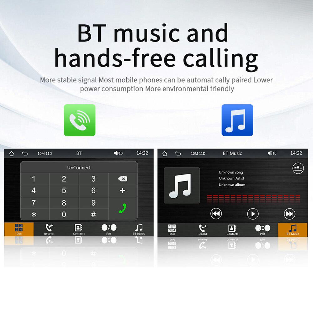 Портативный навигатор HD-дисплей Carplay Android Auto Автомобильная интеллектуальная система Mirrorlink 7,0-дюймовый сенсорный экран WiFi Камера заднего вида