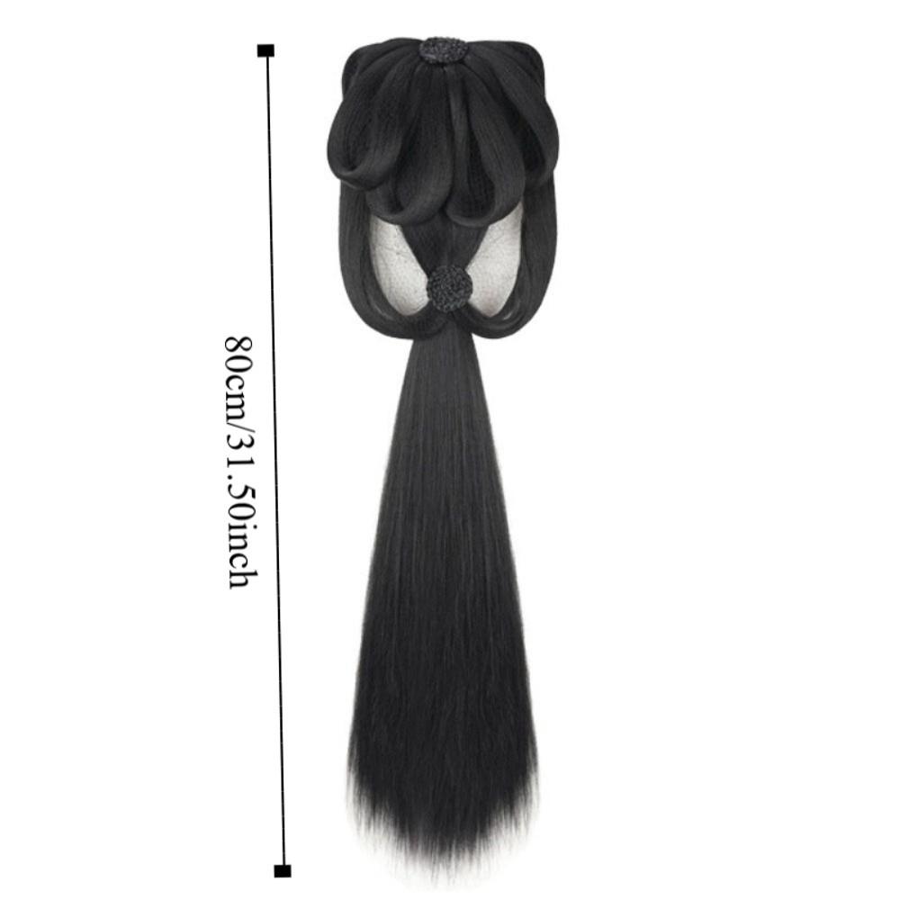 Lazy Costume Wig Women Hanfu Wigs Long Straight Hanfu Wig Headband Chinese Ancient Wig Photography
