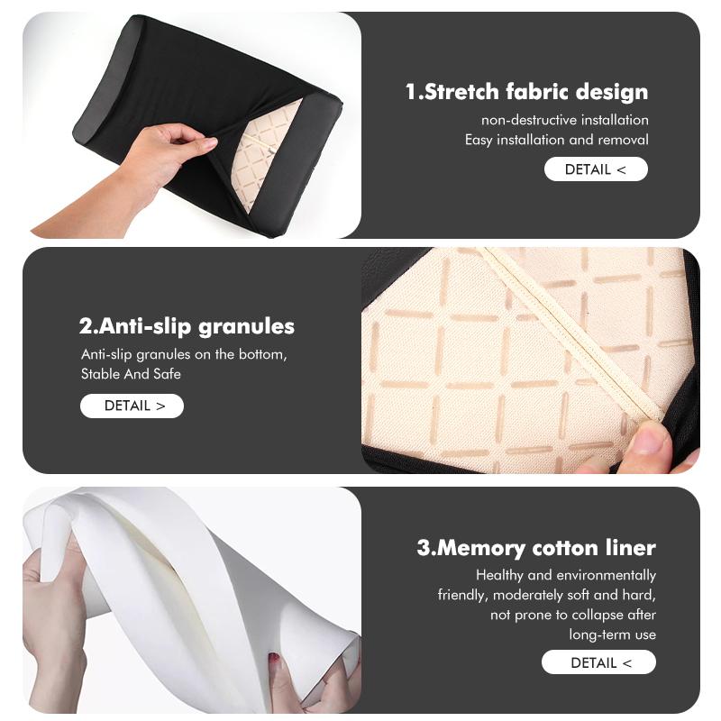 Car Armrest Box Height Increasing Pad Protective Cover For KIA Stinger Optima Cerato Soul Venga Forte Spectra Sedona BU9