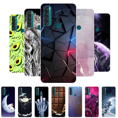 Чехол для TCL 20 SE 20B 20L + 20S, силиконовая задняя крышка, чехол для телефона TCL 20 SE T671H, мягкий чехол для TCL 20SE Fundas, чехол с рисунком