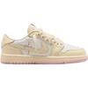 Кроссовки Travis Scott x Air Jordan 1 Low OG SP PS Shy Pink для детей Muslin Sail University-Red IQ7605-100