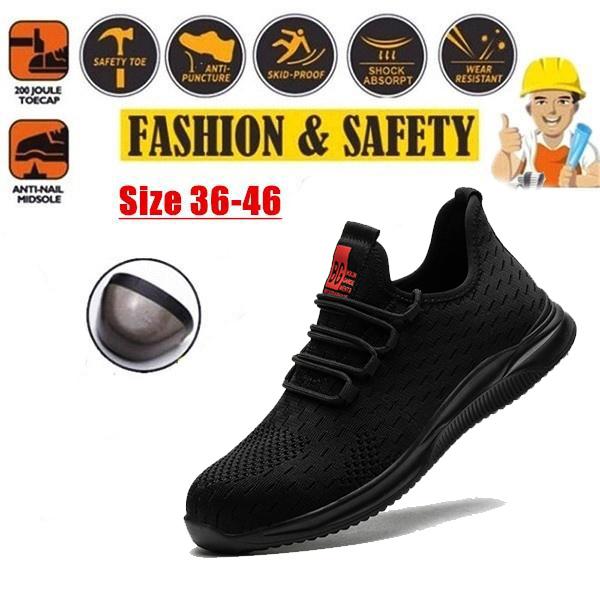 Модные защитные ботинки со стальным носком, неразрушимая обувь Райдера, устойчивые к проколам рабочие кроссовки, дышащая обувь для мужчин