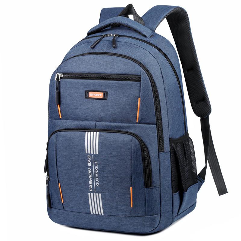Unisex Large Capacity Oxford Backpack With Breathable Design Laptop Compartment
