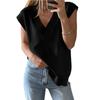 Women's Summer New V-neck Sleeveless Casual Loose Pullover Sweater Vest