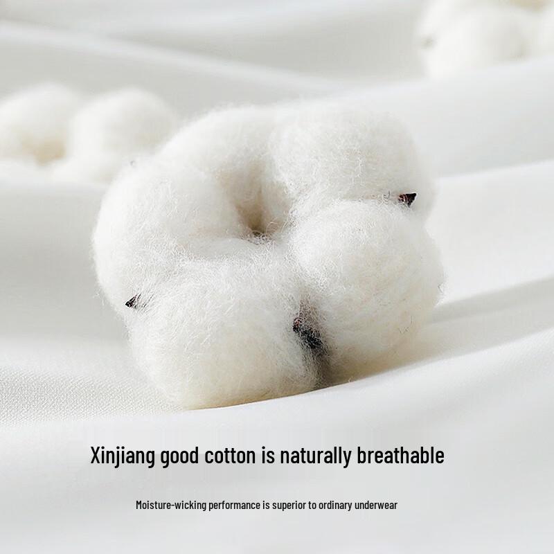 Мужские боксеры-брифы Mao Ren из чистого хлопка с шелковой ластовицей