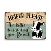 Retro Funny Tin Sign Beware Guard Dalmatian On Duty Cute Pigs Novelty Metal Sign Bathroom Decor Wall Art Posters Wall Decor Gift