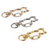 Gold Silver Plated Cat Lobster Claw Clasp Keyring Making Split Key Ring Connector  DIY Jewelry