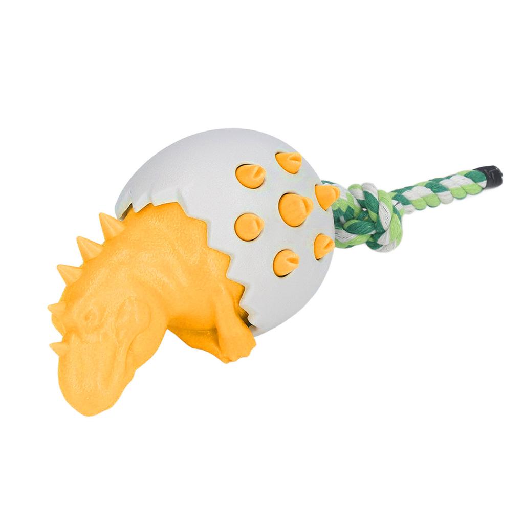 Dinosaur Egg Dog Chew Toys Bite Resistance Dog Toothbrush Chew Toys for Dog Dental Care