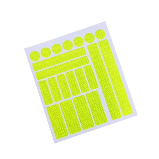 Предупреждающая наклейка для велосипеда, практичная самоклеящаяся сотовая сетка, велосипедная светоотражающая полоса, автомобильные аксессуары