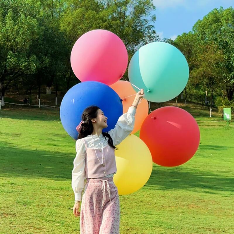 Extra Large Balloon Set with Thickened Anti-Burst Design, 18 Inches, 10 Pieces, Birthday Scene Decoration, Park Lawn Outdoor Grass