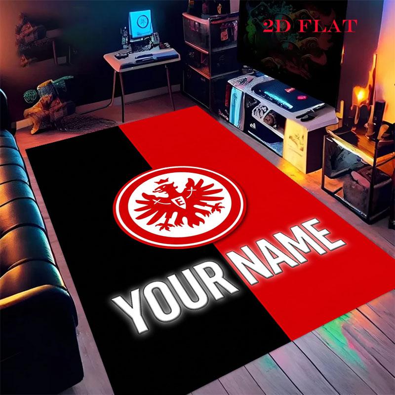 Custom Eintracht Frankfurt Carpet Rug for Living Room Bedroom Home Sofa Decoration,Kids play Nonslip Floor Mat
