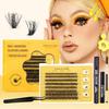 Single Tuft Wool Curled False Eyelashes Natural Fluffy Thick Segmented Eyelashes Light Eyelash Set