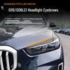 Наклейка-бровь фары BMW X5/X6 G05/G06 LCI 2023+ для модификации экстерьера