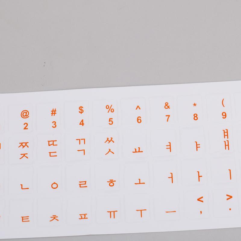 Износостойкие корейские прозрачные самоклеящиеся наклейки на клавиатуру с буквами