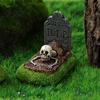 Spooky Garden Ornaments Halloween Tombstones Yard Signs, Realistic Graveyard Outdoor Creepy Accessories Lawn Decorations for Horror Party Decoration
