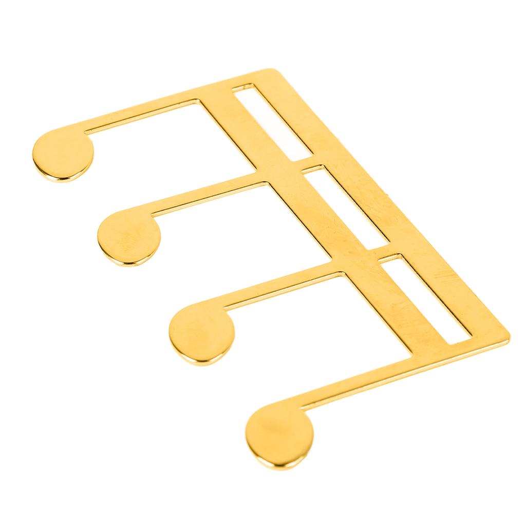 Music Book Clip Metal Portable Book Page Holder Clip for Piano Guitar Sheet Music Stand Gold