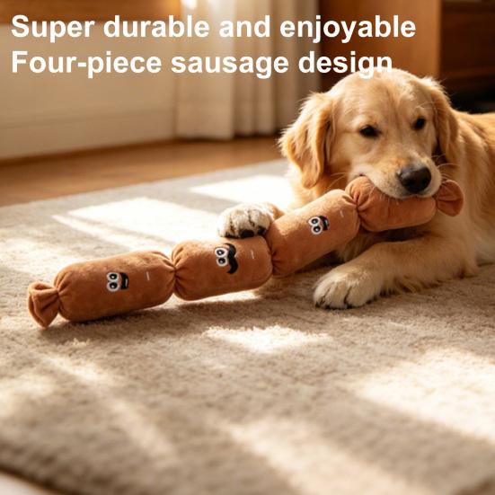 Tear-resistant Sausage-shaped Pet Accessory Plush 53 Cm 1 Pc