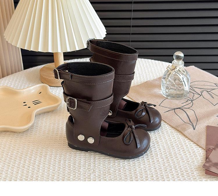Водонепроницаемая кожаная обувь для девочек на весну/осень - Модная детская обувь на мягкой подошве