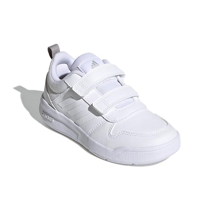 adidas Neo Tensaur Противоударные Скользкие Устойчивые к Скольжению Низкие Детские Скейтбордические Кроссовки Белые Детские S24047