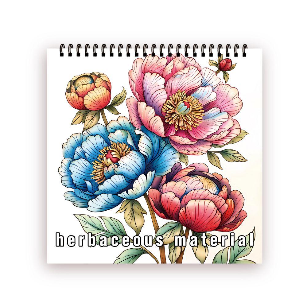 30 листов Книга-раскраска для взрослых на спирали, 8,3x 8,3 дюйма, плотная бумага 100 г/м², идеально для подарков к возвращению в школу, подарков на Хэллоуин