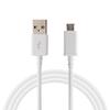 USB Cable - Phonillico® - Compatible Asus Zenfone - 1 Meter - Micro USB - White