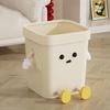 Yousheng Cute Trash Can 12/16L Cartoon Garbage Bin with Eyes Hands Legs Plastic Open Top Waste Basket for Kitchen Office Bathroom