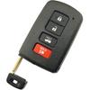 4 Button Replacement Key Fob Shell Case fit for Toyota Avalon Camry Corolla RAV4 Highlander Sequoia 2011 2012 2013 2014 2015 2016 2017 2018  Keyless