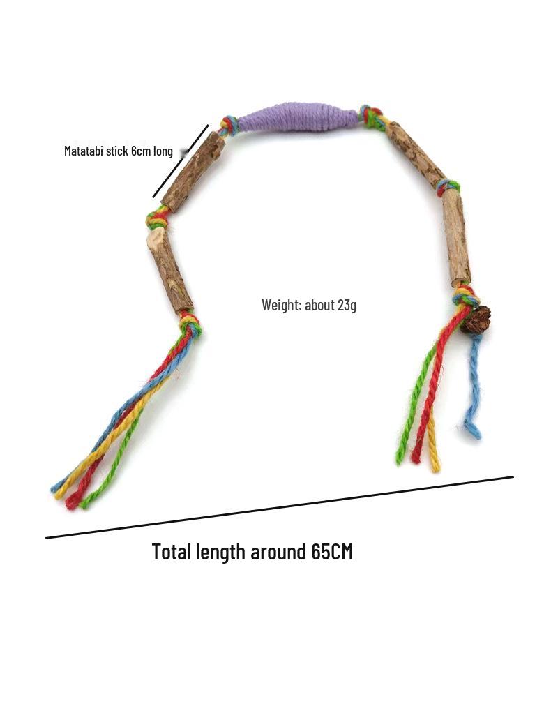 Interactive Cat Toy: Mint Bag Chew Rope for Self-Play, Teeth Cleaning, Bite-Resistant