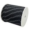 Sutekus Tent Rope, 8mm Diameter, Paracord with Reflective Material, 2000kg (2 Tons) Load Capacity, 40m Length (Black)