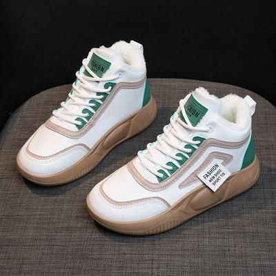 Модная женская зимняя обувь Новая модная спортивная обувь Плюшевые теплые хлопковые туфли Женская повседневная женская зимняя обувь